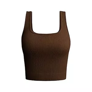 Surttan Tops Damen Top Sexy Crop Blusentops Mode Shirts Basic Sporttop T-Shirts Bequem Teenager Mädchen Tanktop Casual Shirt Sexy Tops Y2k Tshirt Ärmellos Cami