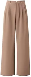 Neineiwu Hosen Neineiwu Damen Hosen Sommer Casual High Waist Hose Damen Weite Hose Elegant Bequem Hose mit Taschen