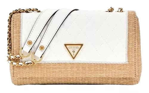 GUESS Taschen & Rucksäcke Guess Delfa Convertible Xbody Flap Natural/White