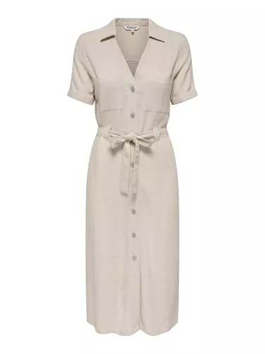 ONLY Freizeit ONLY Female Hemdblusenkleid ONLSIESTA Langes Kleid