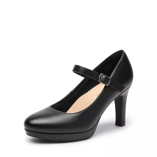 DREAM PAIRS High Heels DREAM PAIRS Dame Mary Janes Pumps High Heel Kleid Schuhe Bequeme niedrige Plattform Pumps für Damen