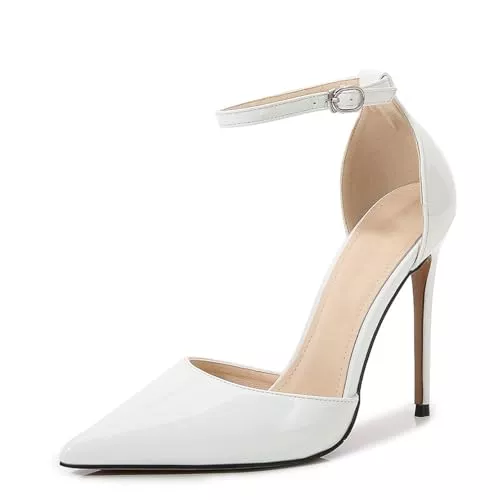 Omeslike High Heels 12CM/4.72IN Frauen Persönlichkeit Hochzeit Pumps Stiletto sexy spitz High Heels Slip auf Stiletto Pumps Damen sexy Pole Tänzerin Party Schuhe