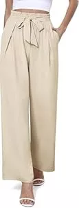 BEIGAI Hosen BEIGAI Damen Hosen Elegant Lose Lounge Weite Hose Outdoor Jogpants Trainingshose Culottes Yogahose mit Taschen