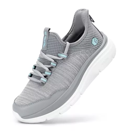 FitVille Sneaker & Sportschuhe FitVille Slip On Sneaker Damen Walkingschuhe Extra Weit Laufschuhe Leichte Joggingschuhe Atmungsaktiv Fitnessschuhe Bequeme Sportschuhe für Breite Füße