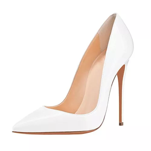 Soireelady High Heels Soireelady Damen High Heels Stöckelschuhe mit Pointed Toe aus Lackleder Elegant und Bequem Mit hoher Passform und modischem Design für Jede Gelegenheit