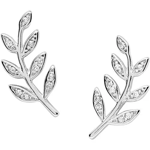 FOSSIL Schmuck Fossil Damen Edelstahl oder Semi-Edelstein mit Lock Back Verschluss Ohrringe