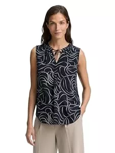 TOM TAILOR Ärmellose Blusen TOM TAILOR Damen Bluse zum Binden