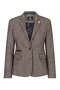 TruClothing.com Blazer TruClothing.com Damenhose Fischgräte Tweed Design 1920er Stil Braun Tailored Fit