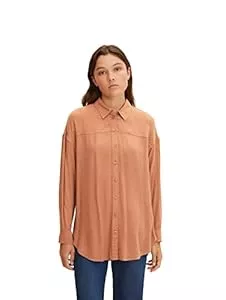 TOM TAILOR Denim Hemdblusen TOM TAILOR Denim Damen Bluse mit Turn-Up Ärmel