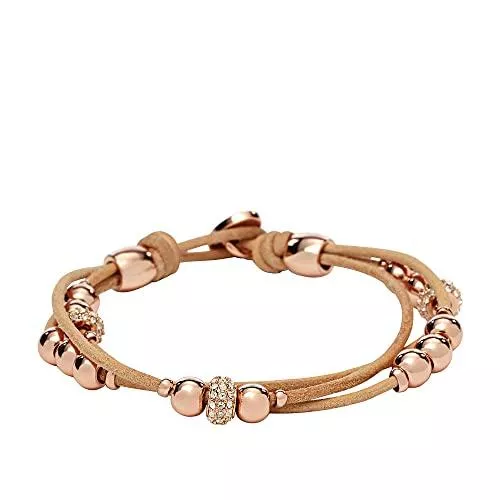 Fossil Schmuck Fossil Damen Armband Vintage Iconic Rondel &amp; Ohrstecker Shimmer Horn