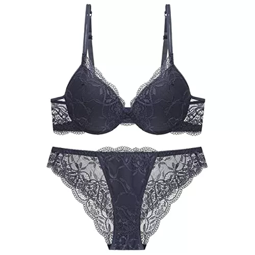 Sencylife Unterwäsche & Dessous Sencylife Sexy BHS für Frauen Spitze Push Up Gepolstert Bügel Lift Up Unterstützung Alltag BH Set