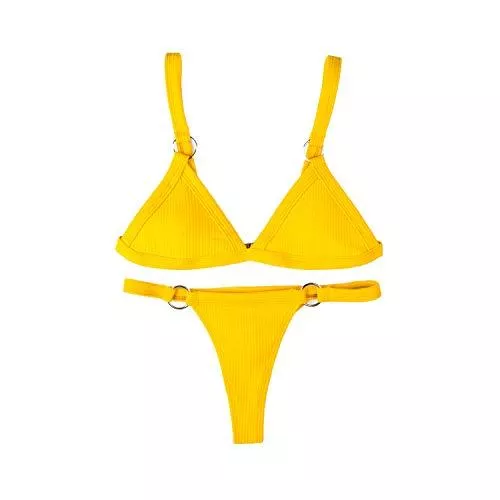 Swimsuit Bademode Swimsuit Sexy Dreieck der Frauen, das Badeanzug-Bikini-Satz mit Zwei Stücken badet