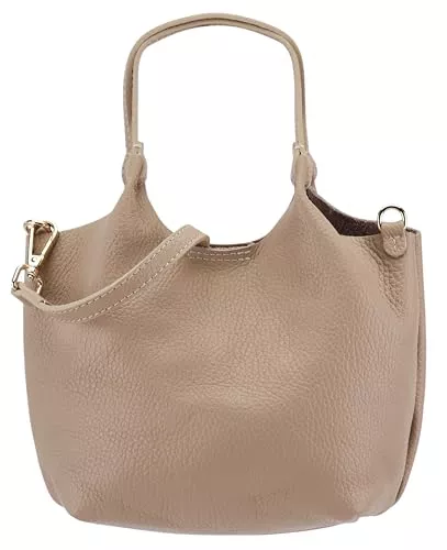 SH Leder Taschen & Rucksäcke SH Leder Elegante Damenhandtasche aus Echtleder – Handtasche & Umhängetasche in Einem 26x18cm Angela G161