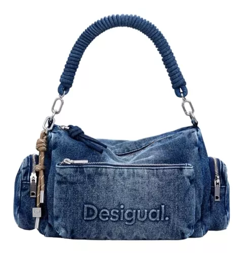 Desigual Taschen & Rucksäcke Desigual Damen 25SAXD22 Bag_Half Logo, Blue