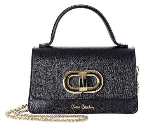 Pierre Cardin Taschen & Rucksäcke Pierre Cardin Damen-Handtasche, echtes Leder, klein, Schultertasche, Shopper, multifunktional, elegant, Damen-Handtasche, Shopper, Schultertasche, multifunktional, Damen-Handtaschen, Shopper,