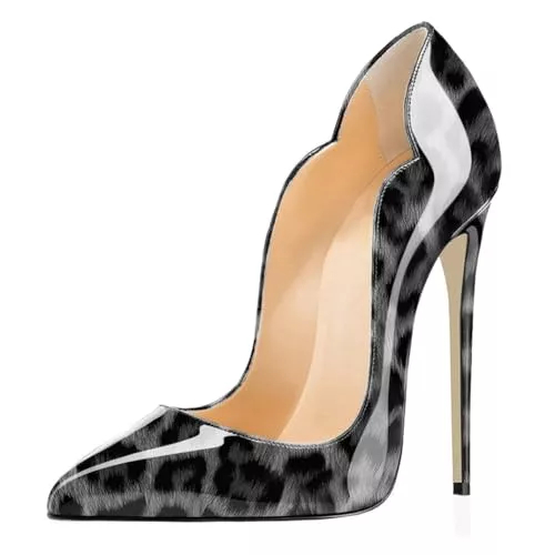 EDEFS High Heels EDEFS Damen Spitze Zehe Schuhe 120mm High Heel Pumps Hohen Absätzen Geschlossen Abendschuhe