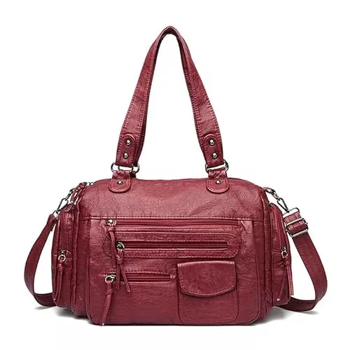 Coolives Taschen & Rucksäcke Coolives Hobo Handtasche Schultertasche Henkeltasche Damenhandtasche aus PU-Leder Damen Tasche Hobo Damentasche Umhängetasche Taschen für Frauen Mutter