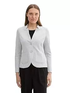 TOM TAILOR Blazer Tom Tailor Damen Basic Ottoman Blazer mit Taschen