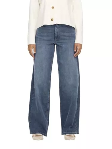 ONLY Jeans ONLY Female Jeans mit weitem Bein ONLMADISON Hohe Taille Weiter Beinschnitt Jeans