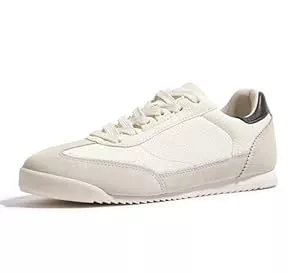 LUCKY STEP Sneaker & Sportschuhe LUCKY STEP Damen Leder Sneaker – Modische Schnürschuhe, Bequeme Freizeitschuhe für Alltag & Tennis