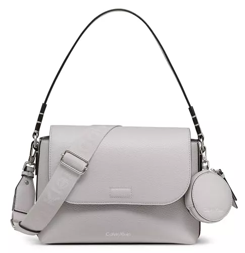 Calvin Klein Taschen & Rucksäcke Calvin Klein Damen 2 in 1 Flap Shoulder Bag & Crossbody Millie 2-in-1 Umhängetasche mit Klappe