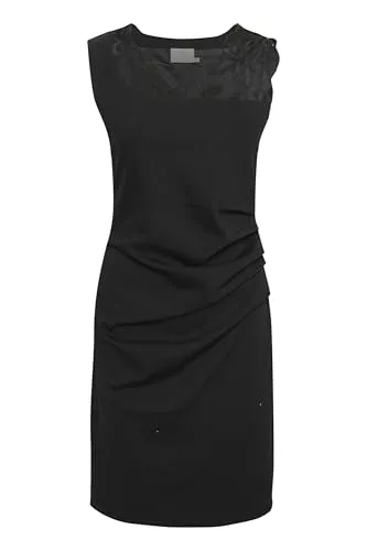 KAFFE Cocktail KAFFE Kleid India Damen Kleid Cocktailkleild Ärmellos Elegant Spitze Knielang Spitzenkleid