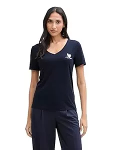 TOM TAILOR T-Shirts TOM TAILOR Damen T-Shirt mit Herz-Print