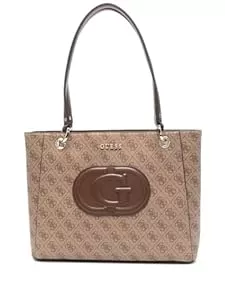 GUESS Taschen & Rucksäcke GUESS Eco Mietta Noel Tote Latte Logo/Brown