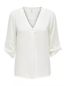 JdY Langarmblusen Damen JDY Lange Freizeit Hemd Bluse 3/4 Ärmel Tunika Longshirt Loose Oberteil Locker Leicht JDYDIVYA