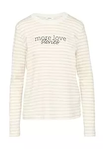 s.Oliver Langarmshirts s.Oliver Damen Langarmshirt mit Artwork – gestreift & Cozy für Freizeit & Alltag