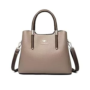 NICOLE & DORIS Taschen & Rucksäcke NICOLE & DORIS Handtasche Damen Mittelgroß Frauen Schultertaschen PU Leder Tote Tasche Elegante Henkeltasche Umhängetasche wasserdichte Satchel Handtasche mit Vielen Fächern