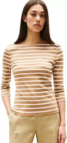 Tommy Hilfiger Langarmshirts Tommy Hilfiger Damen Kurzarm Strickoberteile