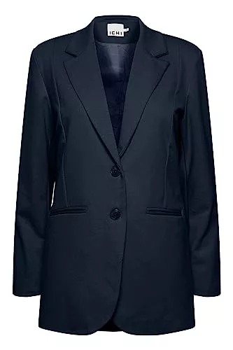 ICHI Blazer ICHI IHKATE SUS Oversize BL Damen Blazer Longblazer Jacke Long-Blazer mit Knöpfen Stretch und Reverskragen