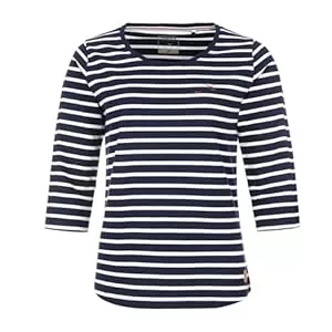 modAS Langarmshirts modAS Damen Bretonisches Shirt mit 3/4-Arm und Rundhals - Shirt mit Streifen aus Baumwolle