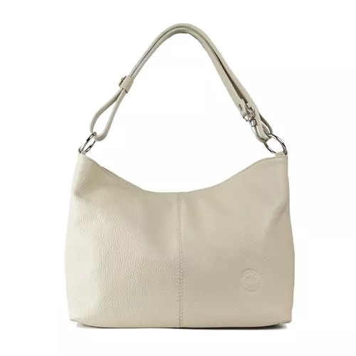 1990s Taschen & Rucksäcke 1990s Umhängetasche für Damen aus echtem Leder, mittlere Schultertasche aus Leder, Hobo mit ausziehbarem Schultergurt.