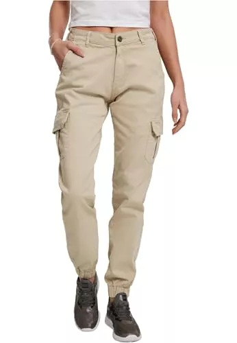 Urban Classics Hosen Urban Classics Damen Ladies High Waist Cargo Pants