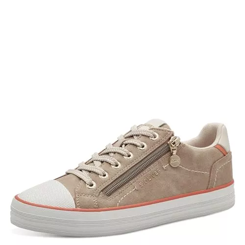 s.Oliver Sneaker & Sportschuhe s.Oliver Damen Sneaker flach mit Reißverschluss Low Top