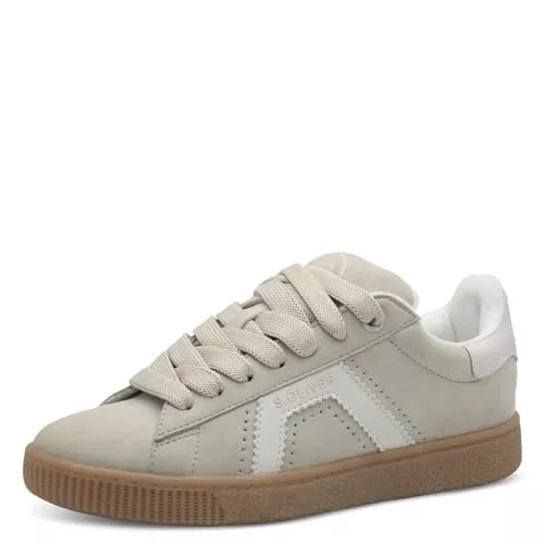 s.Oliver Sneaker & Sportschuhe s.Oliver Damen Sneaker flach mit Breiten Schnürsenkeln Freizeit