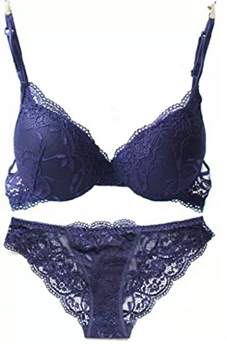 Nanier Unterwäsche & Dessous Nanier Damen Sexy Push up BH Set Mit Stickerei