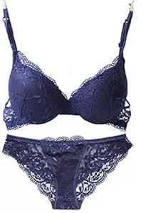 Nanier Unterwäsche & Dessous Nanier Damen Sexy Push up BH Set Mit Stickerei