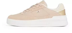 Tommy Hilfiger Sneaker & Sportschuhe Tommy Hilfiger Damen Essent Basket Sneaker Metallic Fw0fw08615 Niedriger Schnitt (Schuhe)