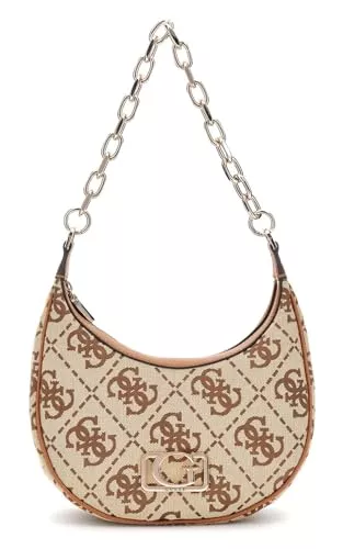 GUESS Taschen & Rucksäcke GUESS Circe Hobo Shoulder Bag Latte Logo