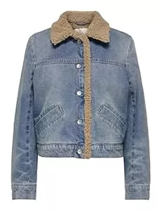 ONLY Jacken ONLY Damen Onlnadya Ls Teddy DNM Jacket Gua Jacke