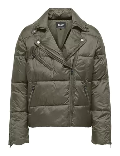 ONLY Jacken ONLY Damen Onlvanilla Puffer Biker Jacket OTW Steppjacke