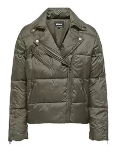 ONLY Jacken ONLY Damen Onlvanilla Puffer Biker Jacket OTW Steppjacke