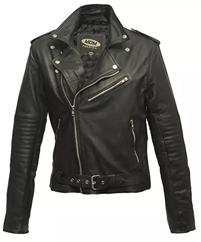 MDM Jacken MDM Damen Lederjacke aus weichem Rindnappaleder