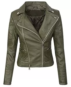 Rok Creek Selection Jacken Rock Creek Damen Kunstleder Jacke Übergangs Jacke Lederoptik Bikerjacke D-287 S-XL