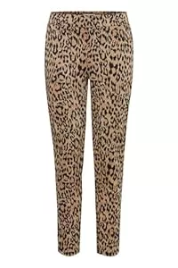 ICHI Hosen ICHI IHKATE Leopard Jacquard PA Damen Stoffhose Hose 80% Polyester, 18% Viskose, 2% Elasthan Regular fit