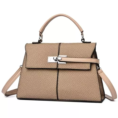 unisoul Taschen & Rucksäcke unisoul Handtasche Damen Mittelgroß Leder Crossbody Bag Henkeltasche Handtaschen Taschen Schultertaschen Umhängetasche Abendtasche mit abnehmbaren Schulterriemen