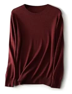 Ciovkis Pullover & Strickmode Ciovkis Damen Merinowolle Pullover 2025 Herbst Winter Rundhalsausschnitt Lange Ärmel First-Line Tragefertig Strickpullover